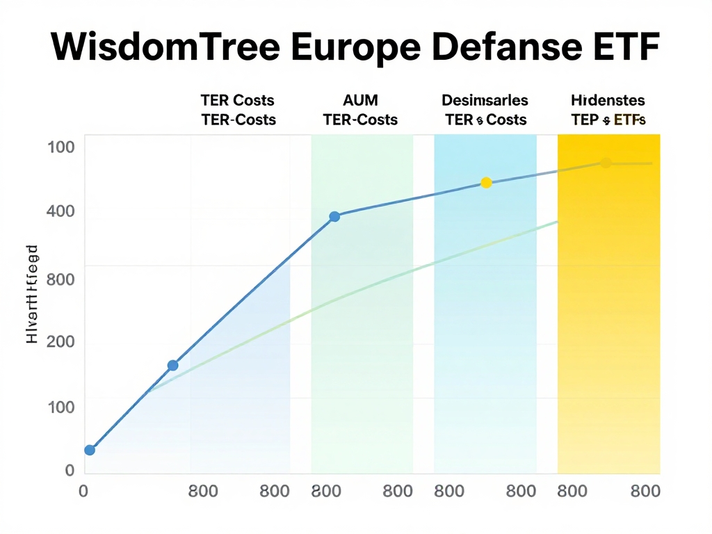 Infografik: Vergleich Top 5 Defence-ETFs Performance-Charts und TER